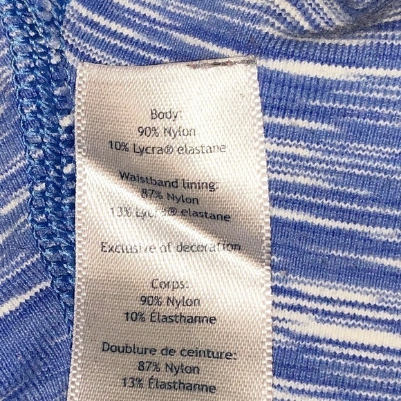 Ivivva Girls Rythmic Legging Capris Crop Blue Size 14 - Picture 6 of 7